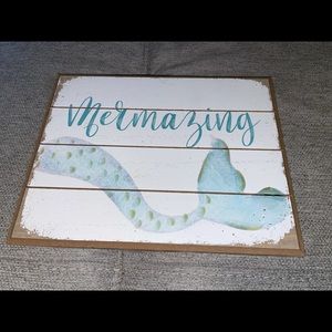 Brand New Mermazing Mermaid Wood Plaque Sign